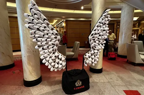 ballet decoration for Dance the Atlantic cruise on Cunard's Queen Mary 2