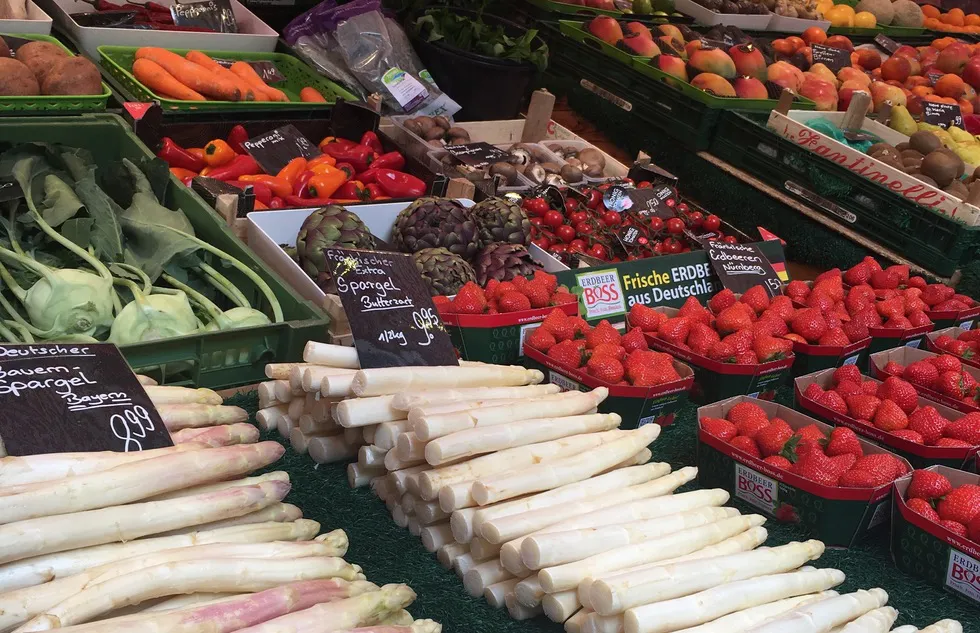 Best spring break trips in Europe: Farmers' market stand in Germany